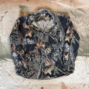 Vintage Mossy Oak camo button up Measure 24.5x29